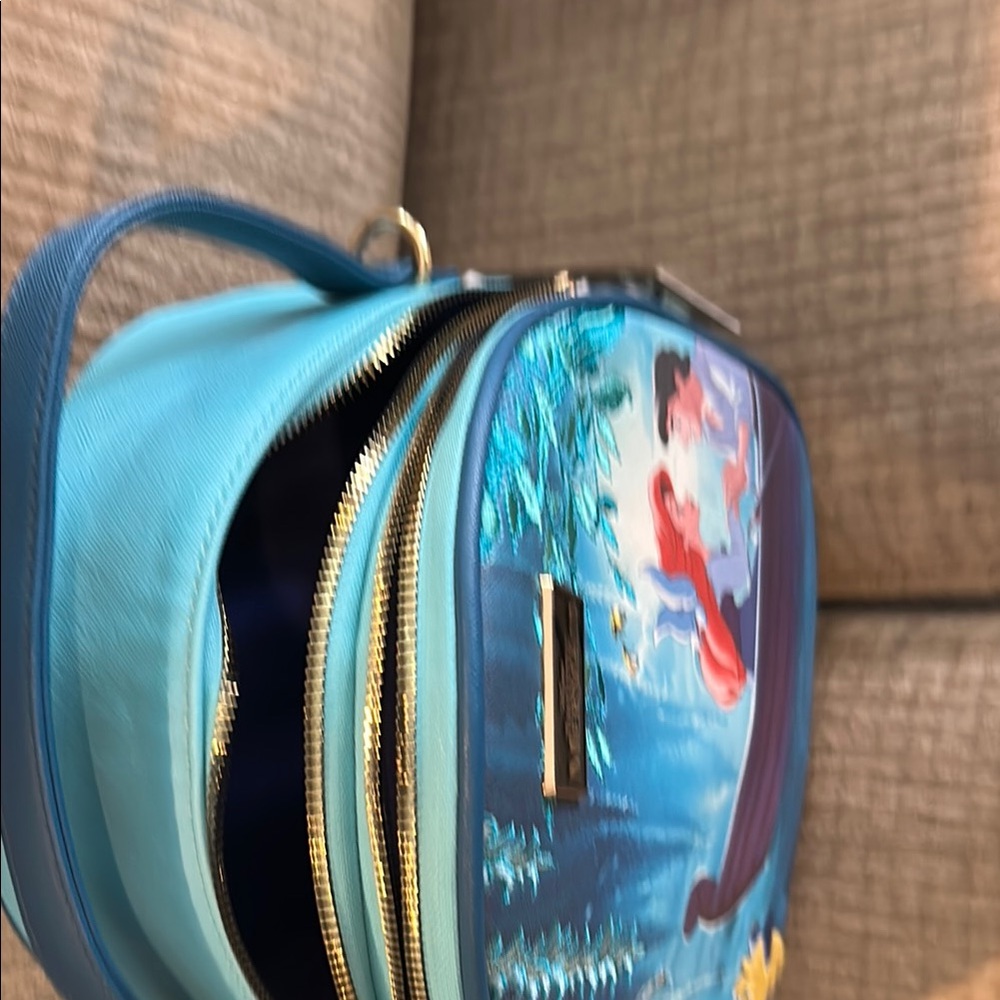 Disney Bio Work little mermaid backpack 11 x 9 brand new - Picture 10 of 12